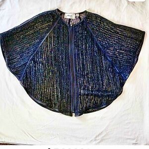 Per Se by Carlisle Leather Poncho Navy